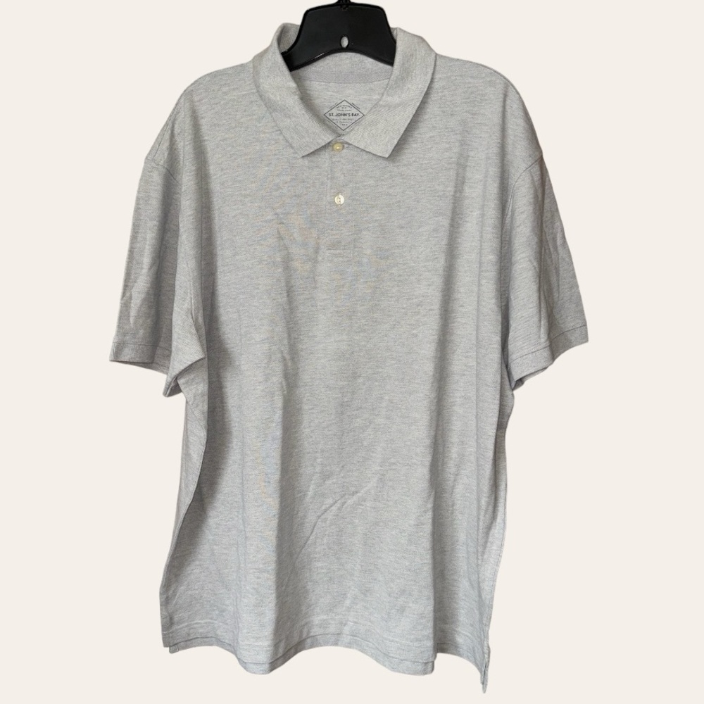 Men's ST. John's Bay Gray Legacy Polo Size XL
